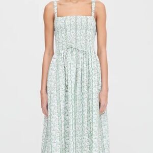 Hill House Home Anita Dress in Green Provence Floral